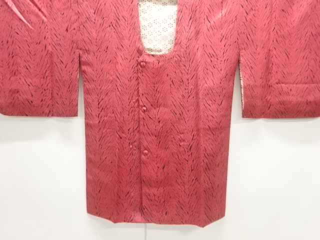 JAPANESE KIMONO / ANTIQUE MICHIYUKI COAT / SILK / ITAJIME SHIBORI / ABSTRACT PATTERN